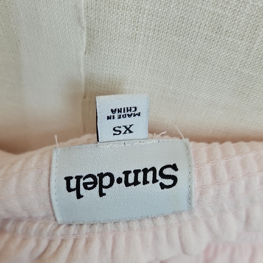 Aritzia Sundeh Baby Pink Smocked Mini Dress - Picture 4 of 4